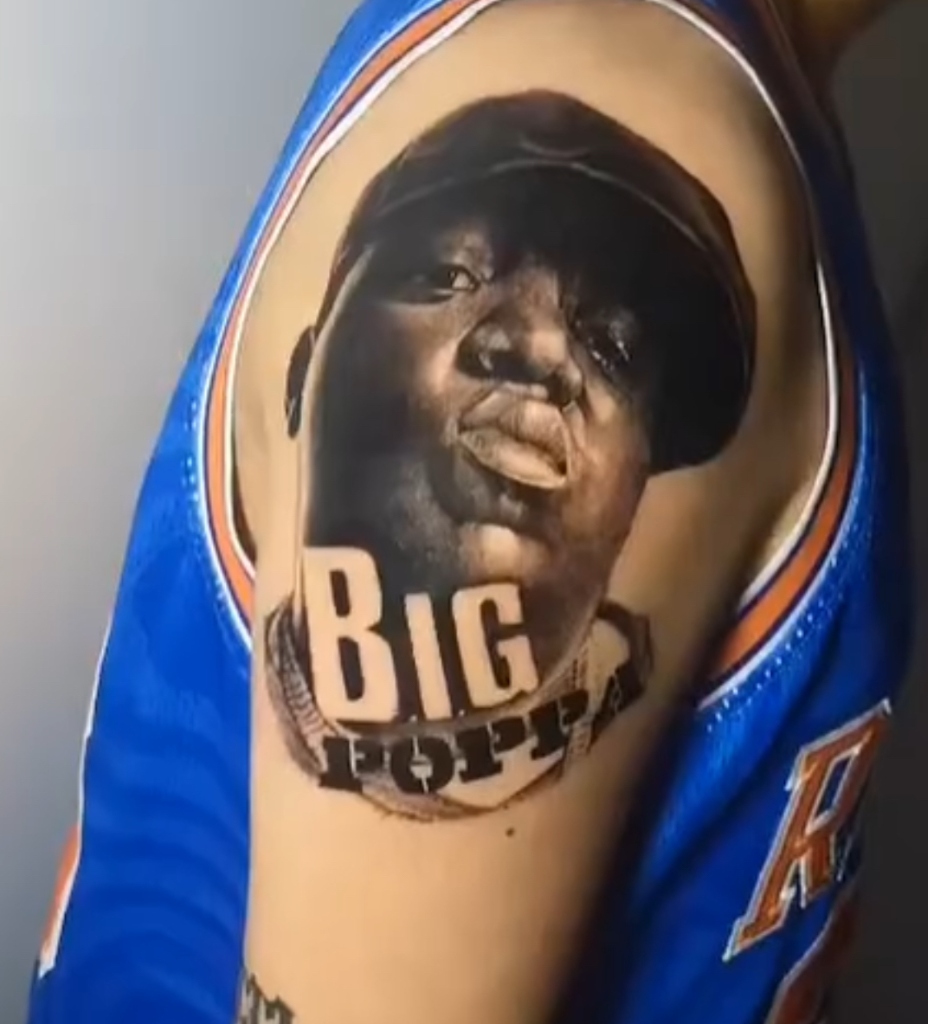 Big Poppa Portrait Tattoo by Drope