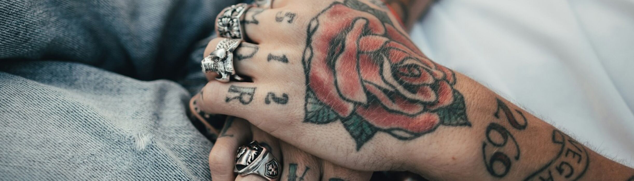Hand tattoo banner