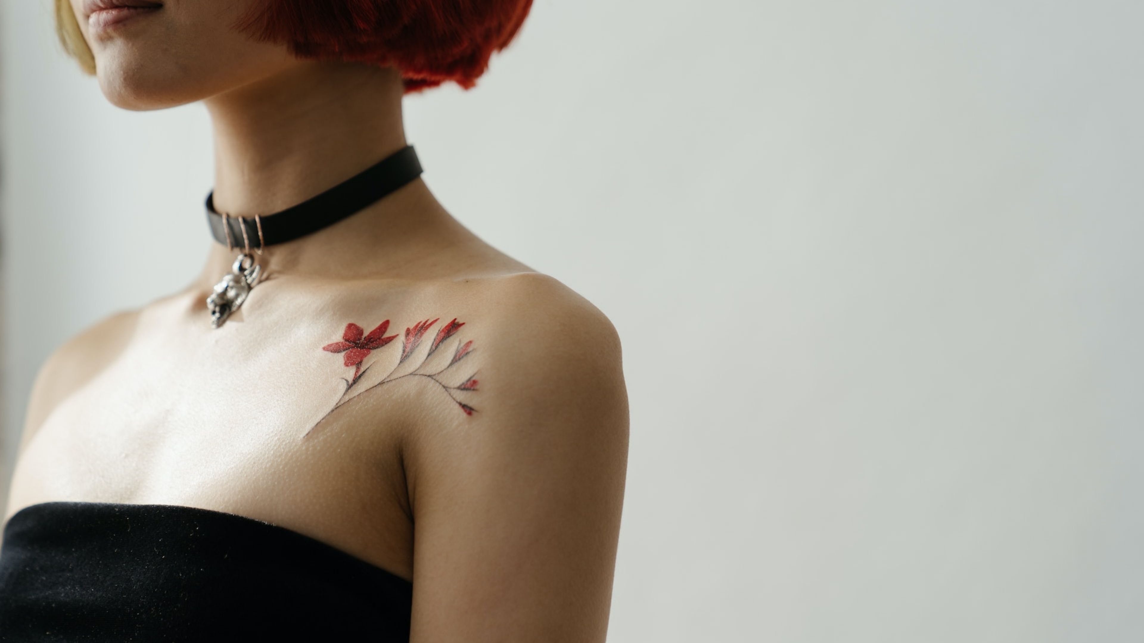 Neck tattoo detailing